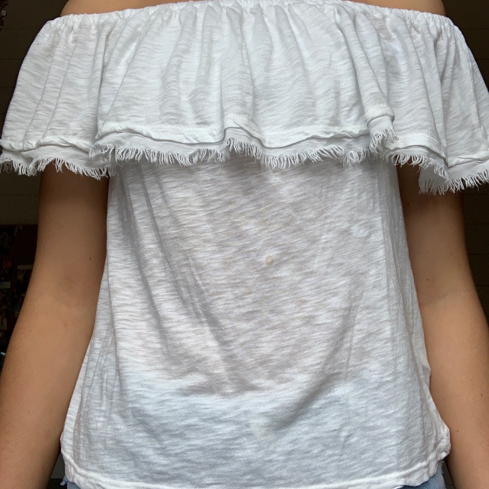 white off the shoulder top